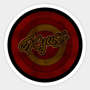 Circle Retro Kyuss Sticker